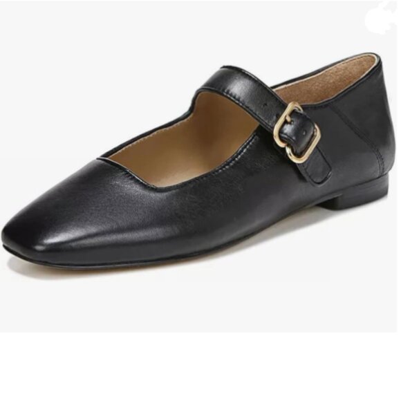FYS Shoes - FYS Black Square Toe Mary Jane Pumps Flats Ballets Buckled Dress Daily Shoes